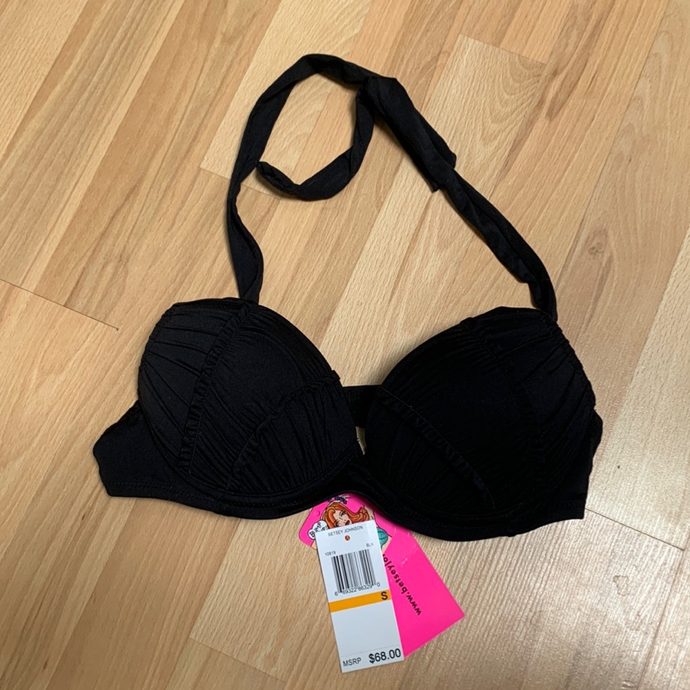 Betsey Johnson black swim suit too. Push up. Size small.